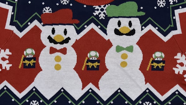 Super mario holiday sweater store